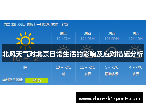 北风天气对北京日常生活的影响及应对措施分析